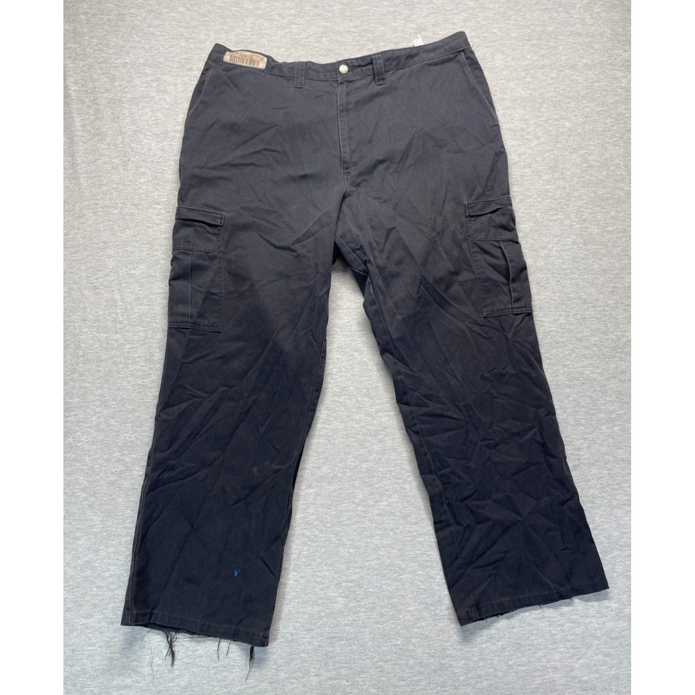 Dickies Premium Cargo Industrial Work Pants Mens 40x30.5 Black Straight Leg
